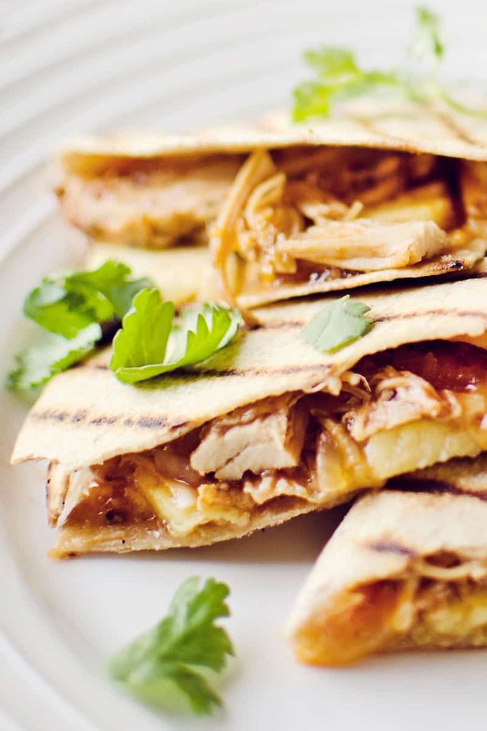 BBQ Chicken Pineapple Quesadillas