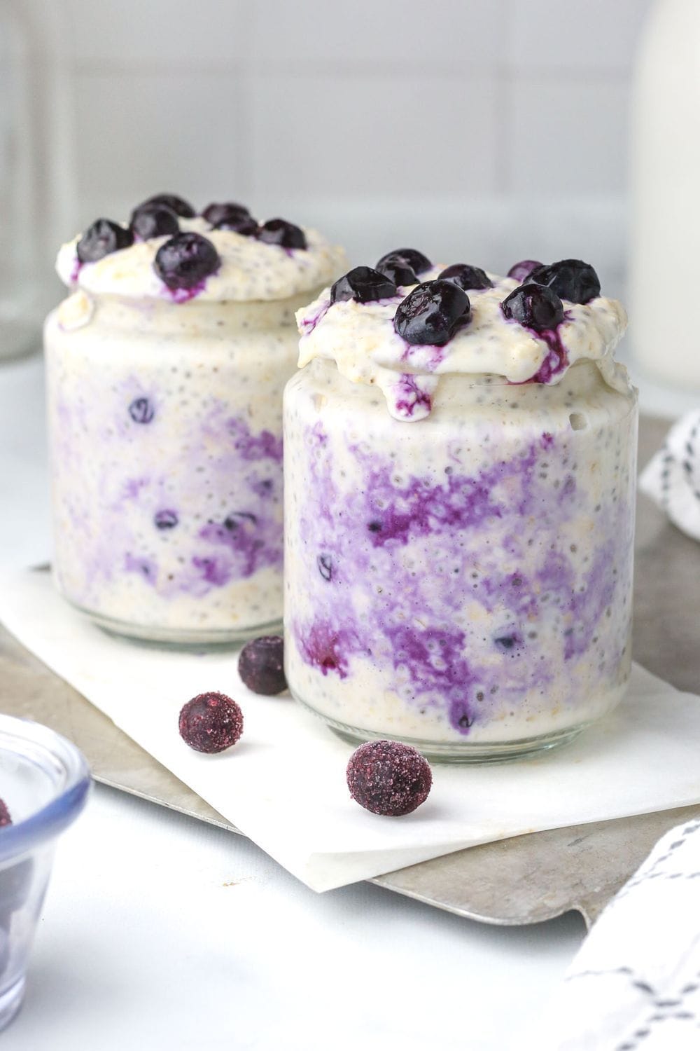 Blueberry Cheesecake Overnight Oats