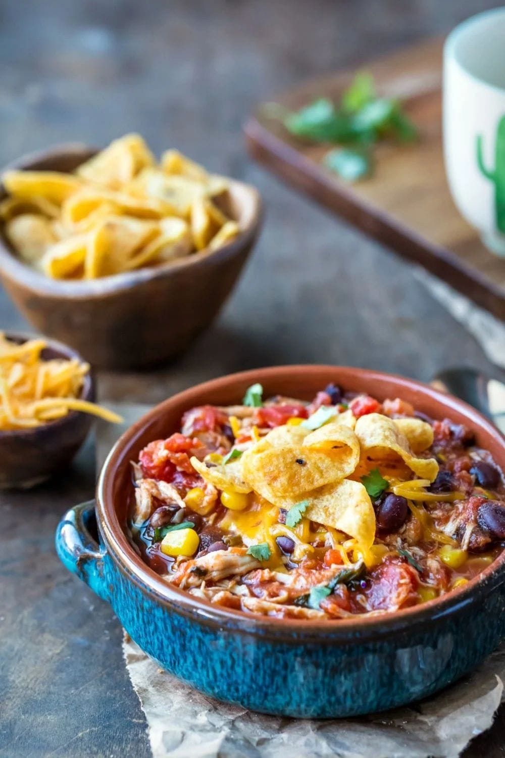 Crockpot Chicken Frito Chili