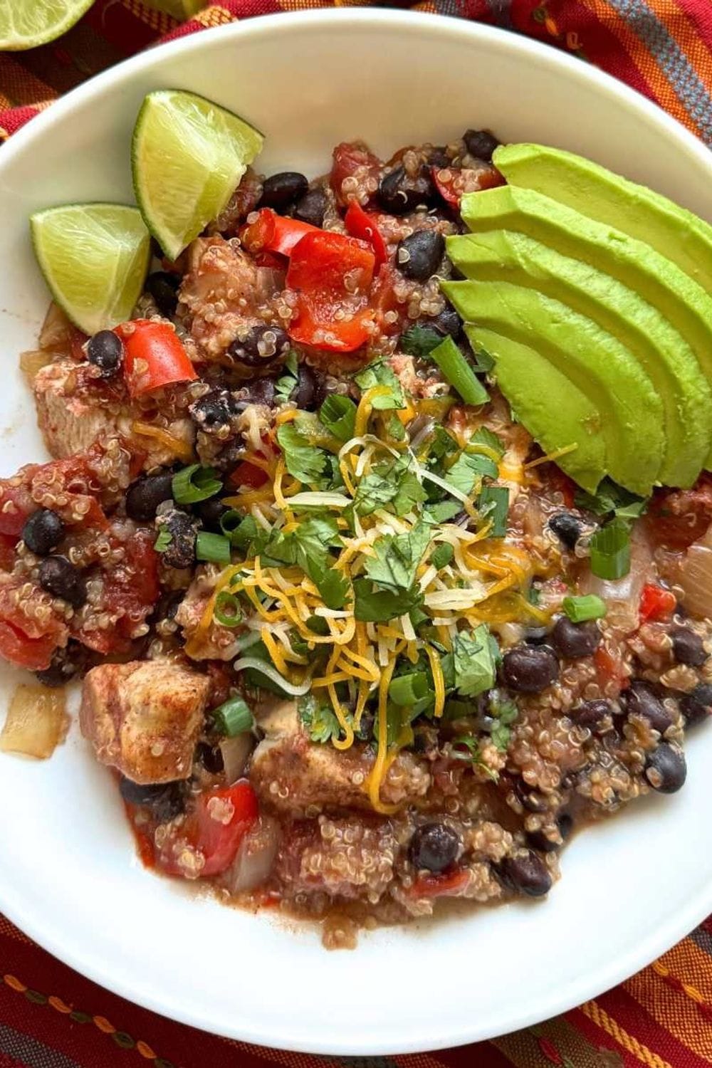 Crockpot Mexican-Inspired Chicken and Quinoa