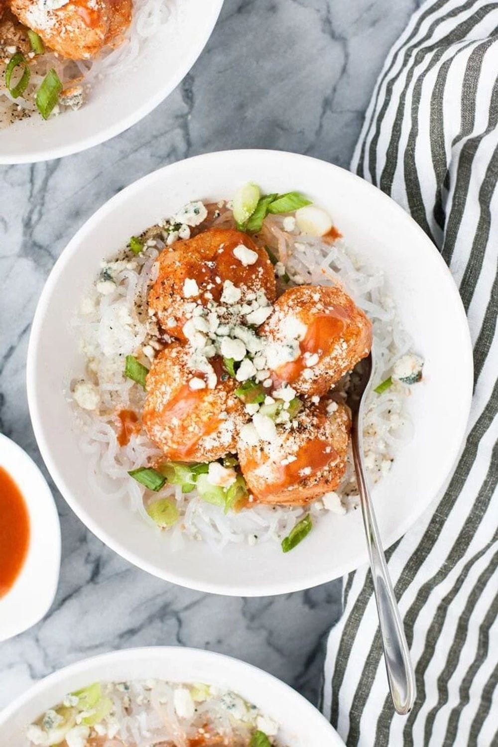 Keto Buffalo Chicken Meatballs Freezer Meal