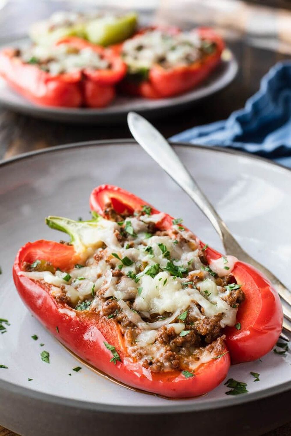 Keto Sloppy Joes Stuffed Peppers