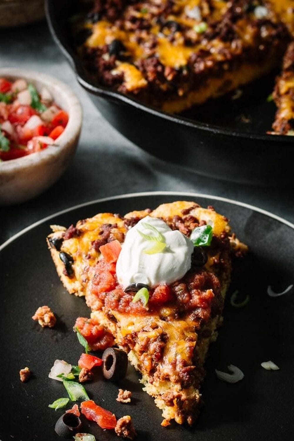 Keto Taco Pie Cornbread Casserole