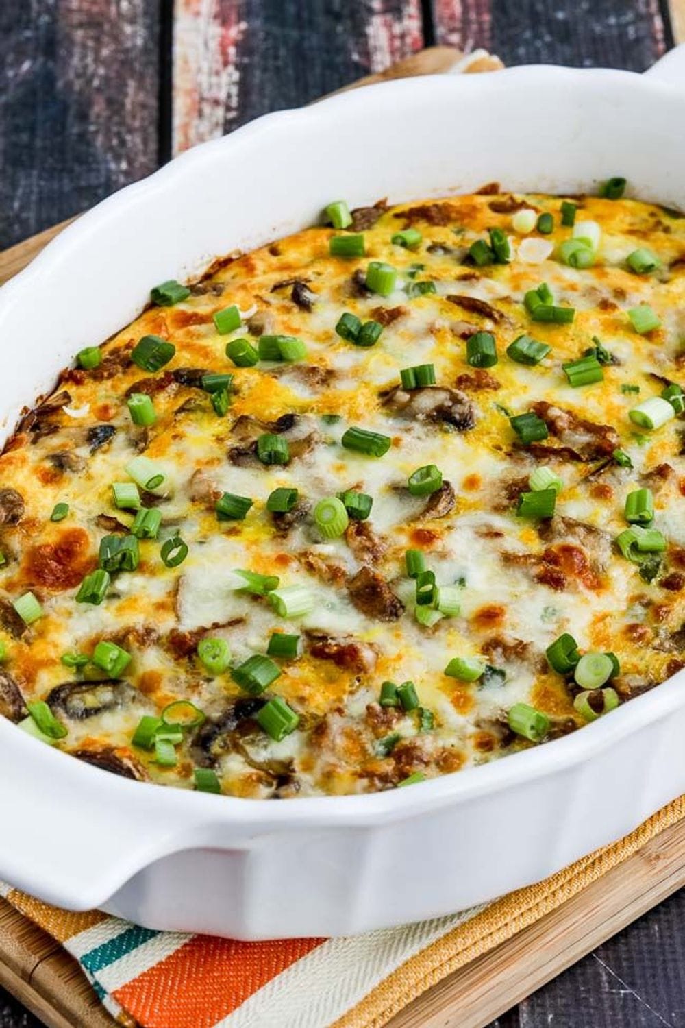 Low Carb Sausage & Kale Mock Lasagna Casserole