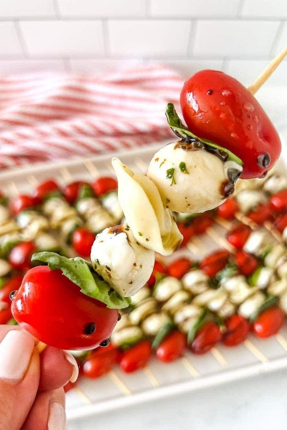 Tortellini Caprese Skewers