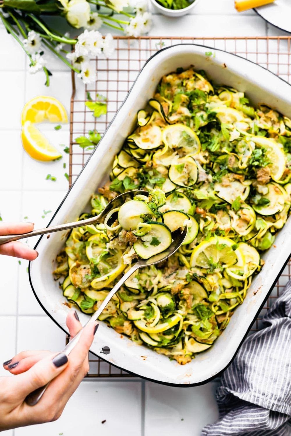 Tuna Green Chile Zucchini Casserole