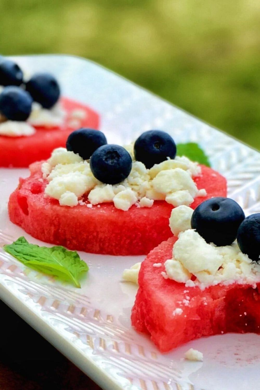 Watermelon, Feta, & Blueberry Appetizer