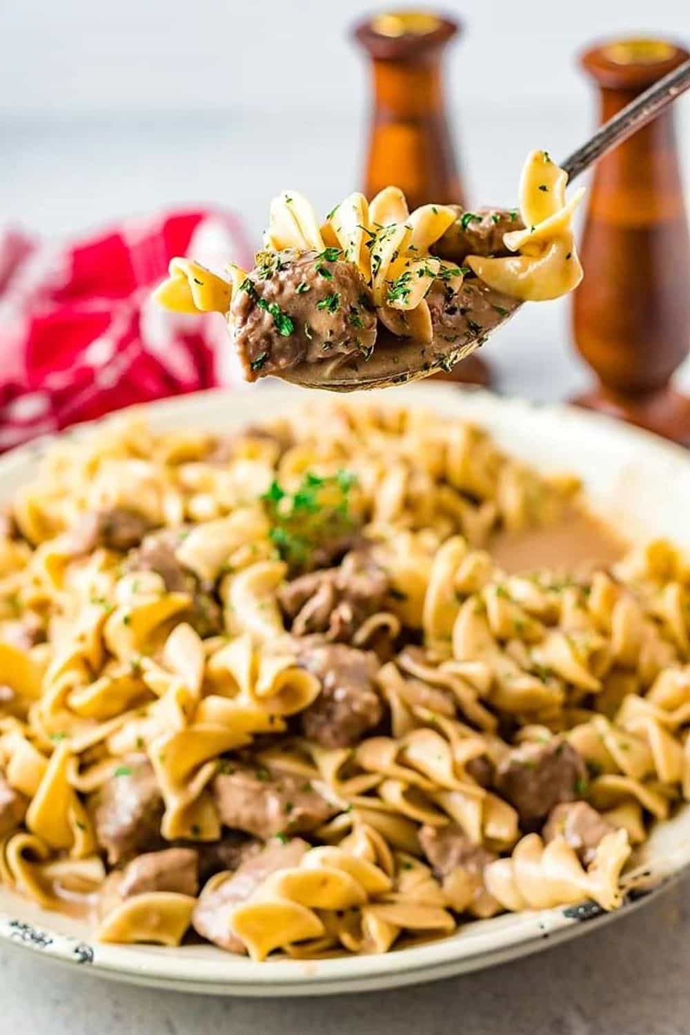 Beef and Noodles with Mushrooms