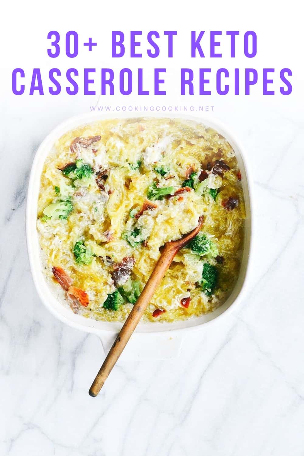 Creamy Bacon Garlic Spaghetti Squash Bake