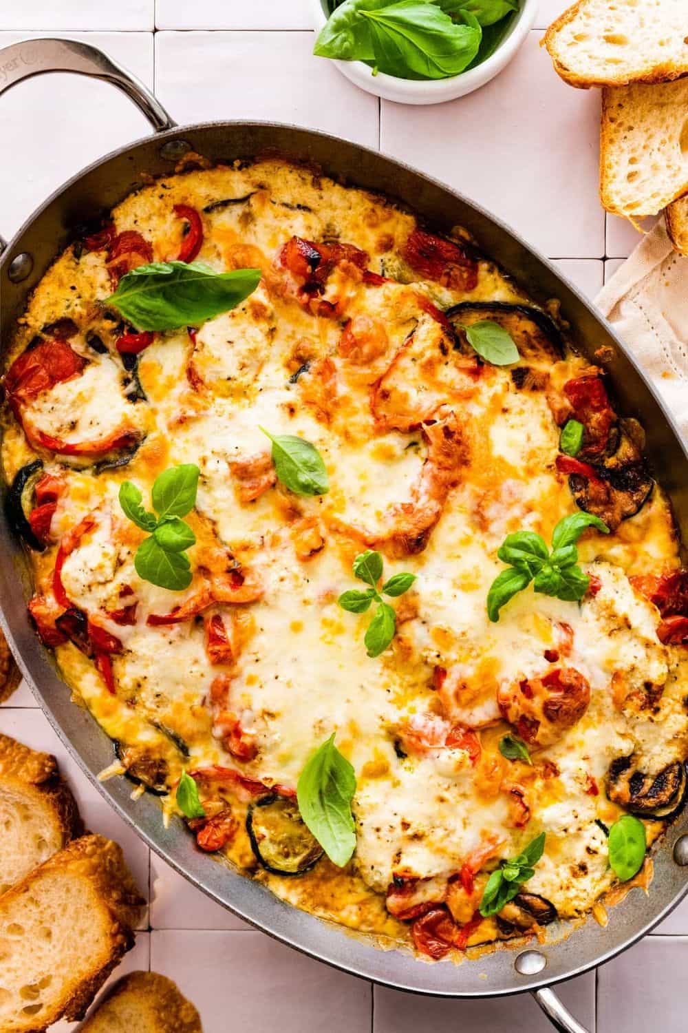 Eggplant, Zucchini, and Tomato Casserole