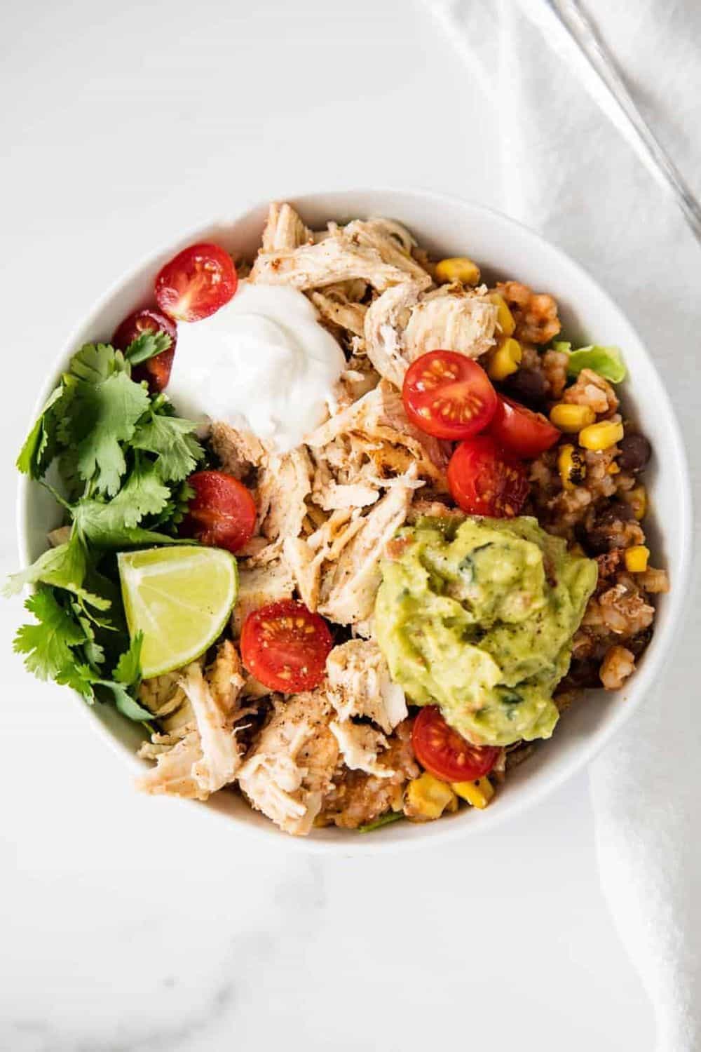 Instant Pot Chicken Taco Bowls