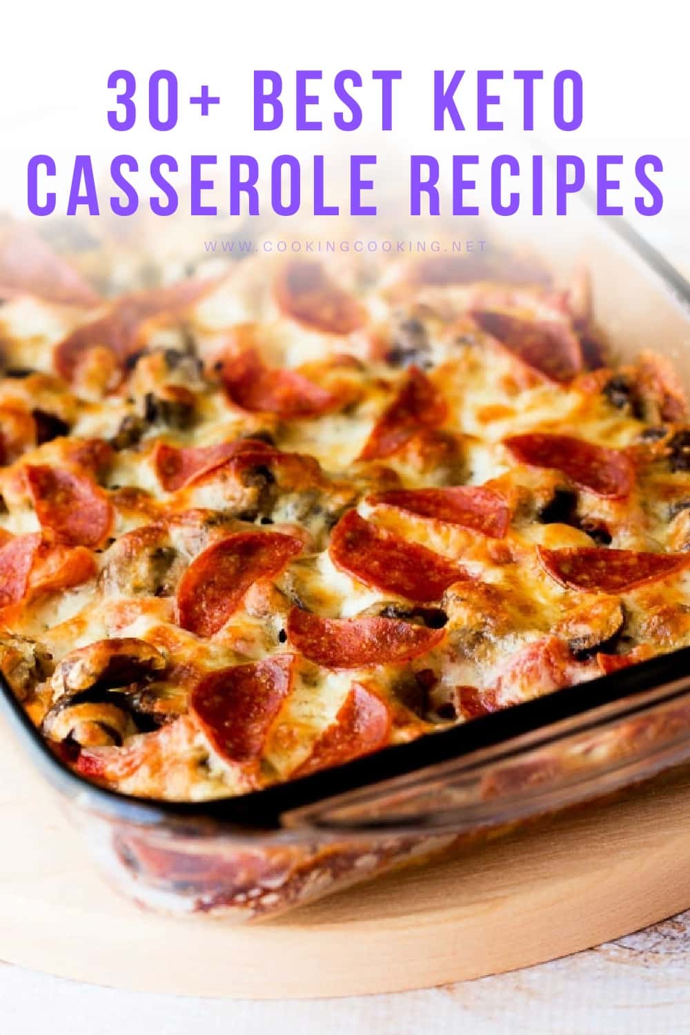 Keto Diet Deconstructed Pizza Casserole