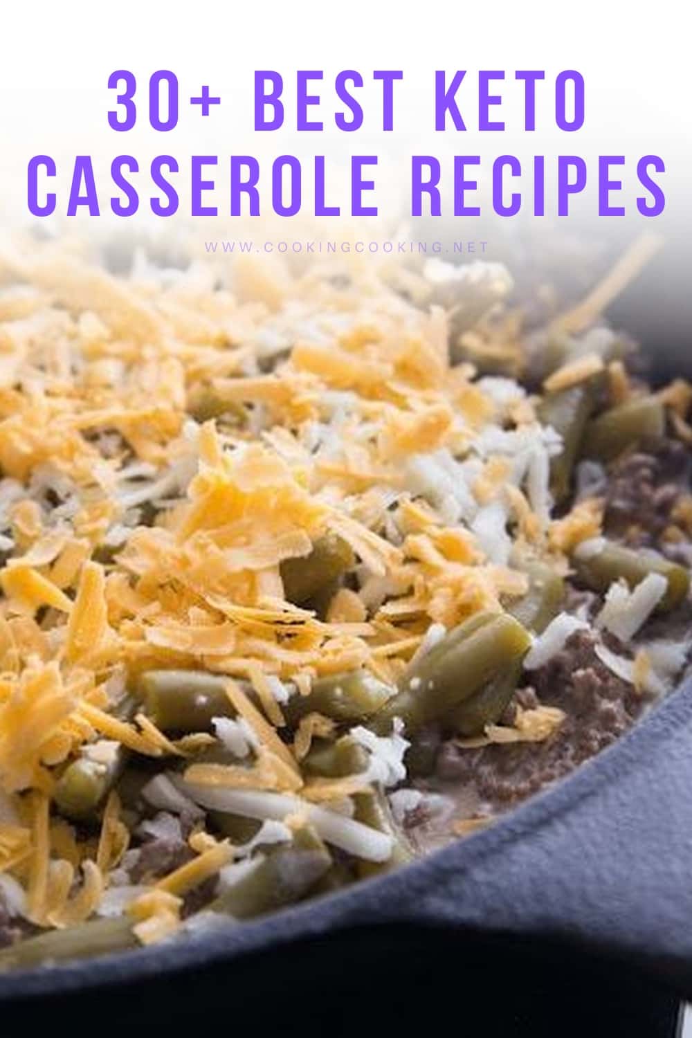 Low Carb Ground Beef & Green Bean Casserole